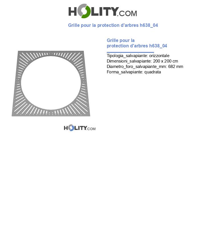 Grille pour la protection d'arbres h638_04