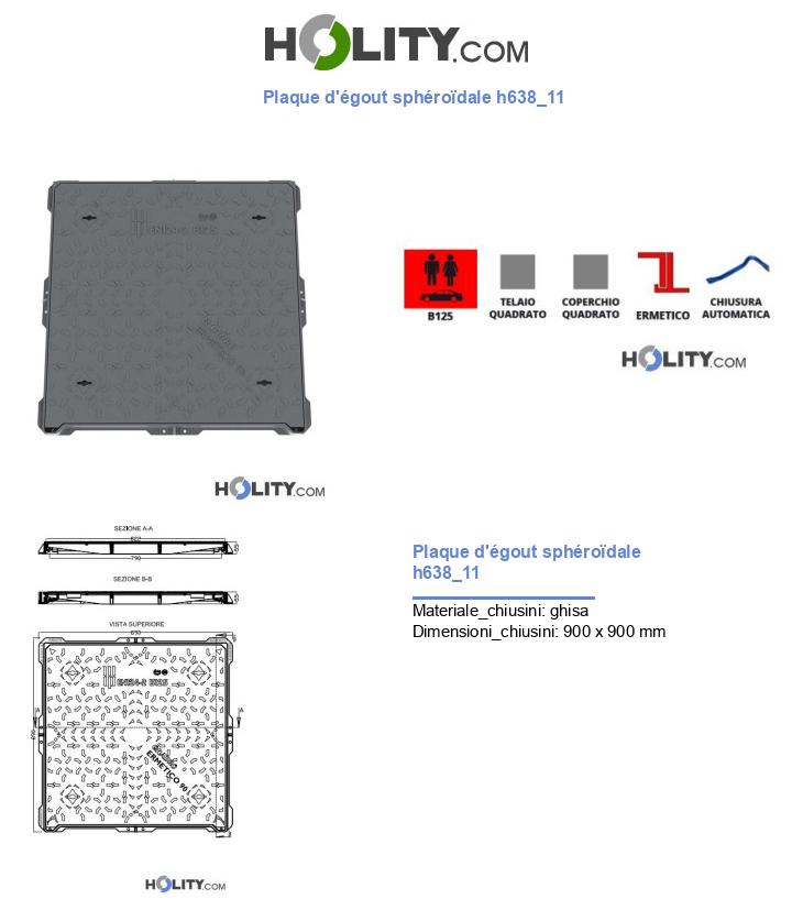 Plaque d'égout sphéroïdale h638_11