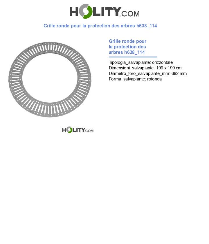 Grille ronde pour la protection des arbres h638_114