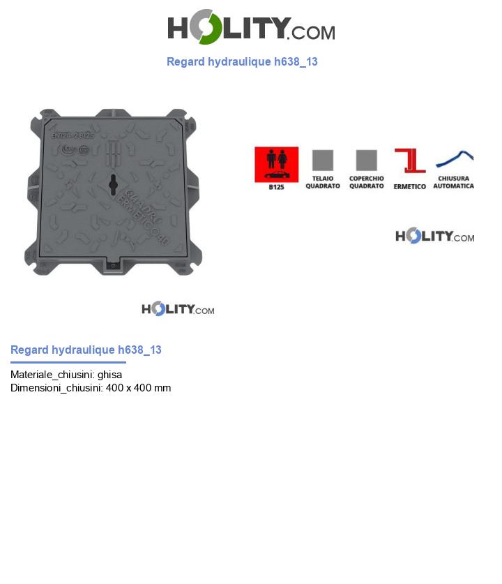 Regard hydraulique h638_13