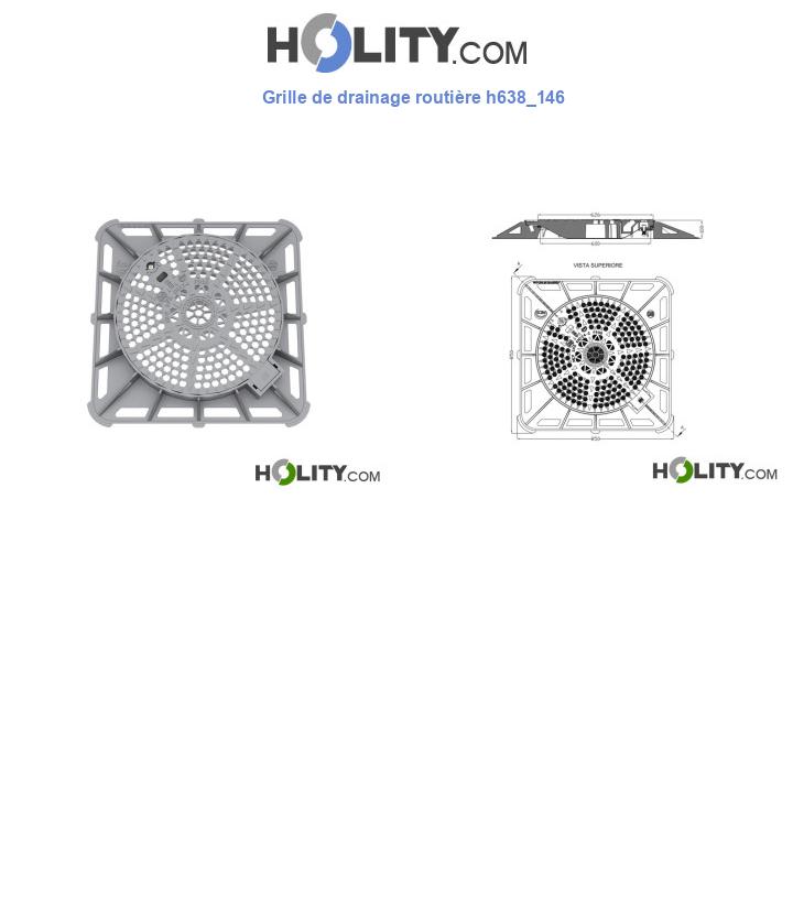 Grille de drainage routière h638_146