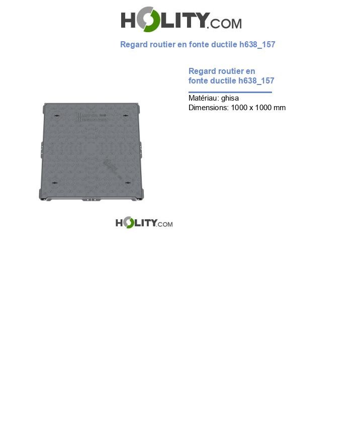 Regard routier en fonte ductile h638_157