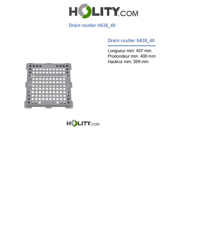 Drain routier h638_40