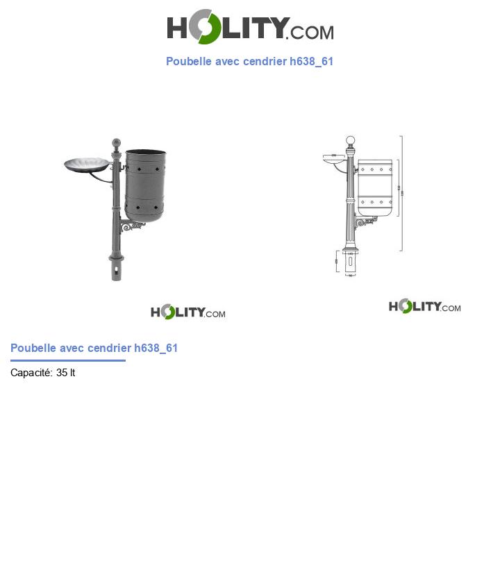 Poubelle avec cendrier h638_61