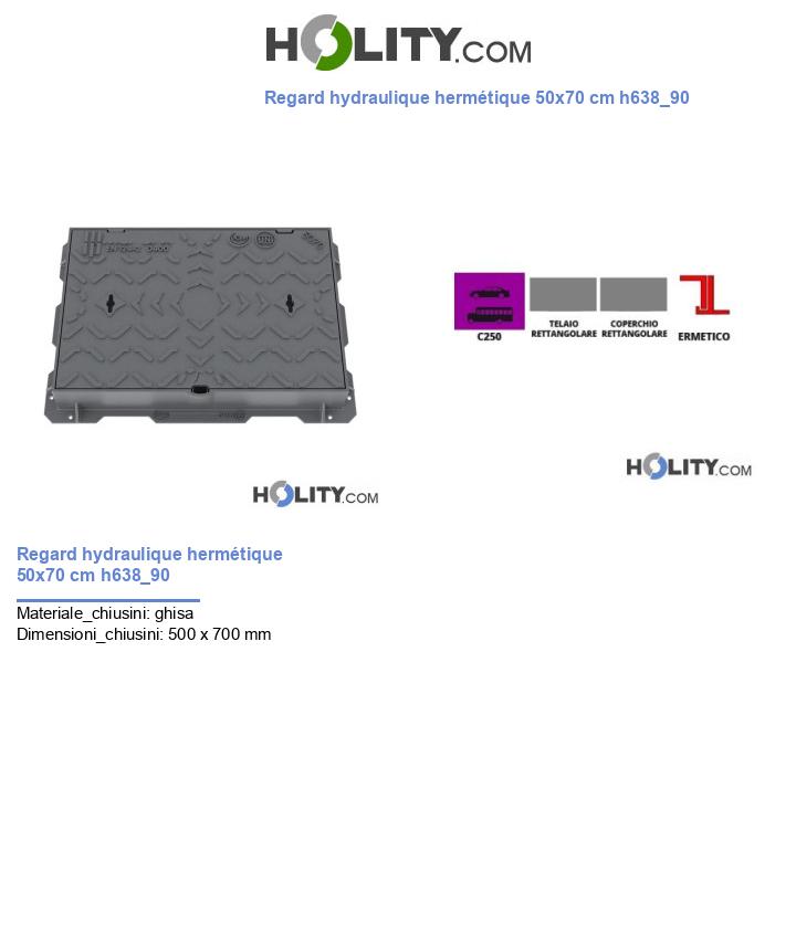 Regard hydraulique hermétique 50x70 cm h638_90