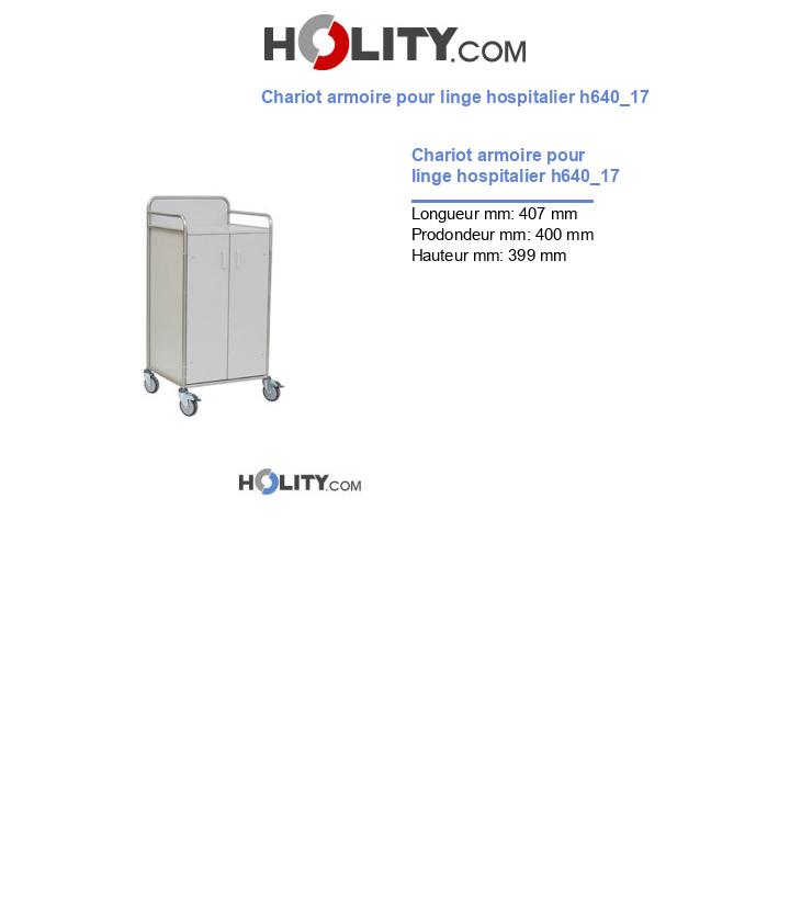 Chariot armoire pour linge hospitalier h640_17