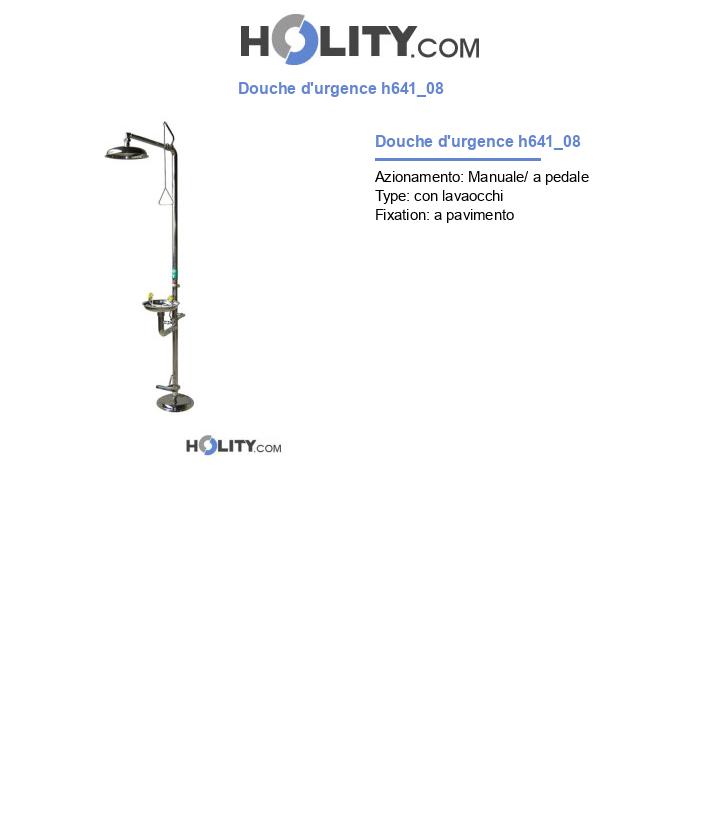 Douche d'urgence h641_08