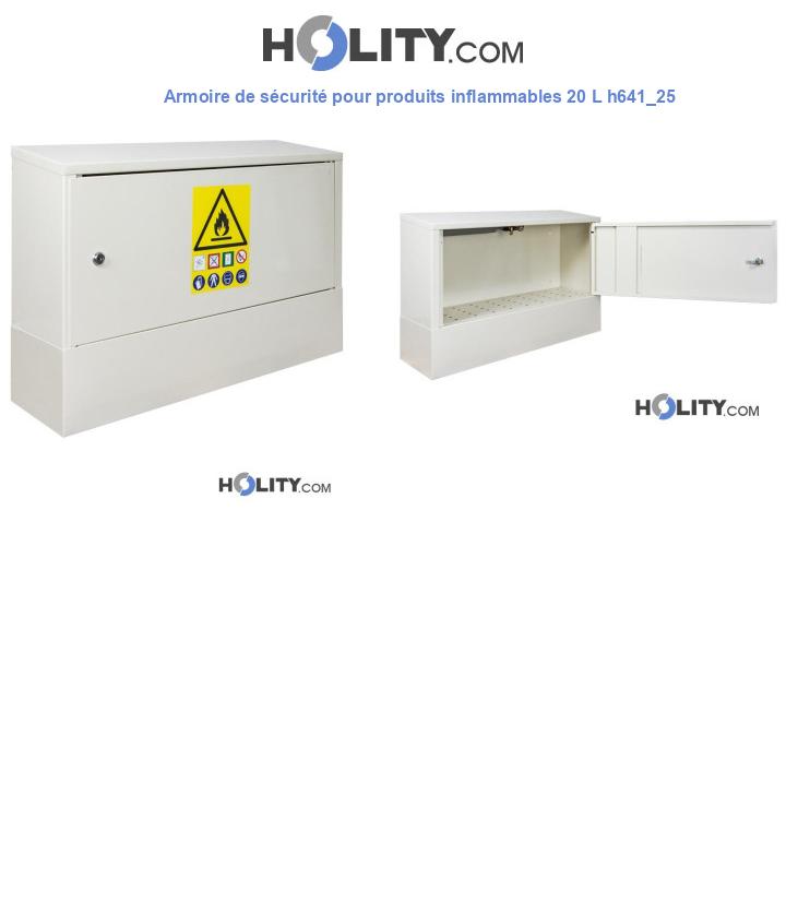 Armoire de sécurité pour produits inflammables 20 L h641_25