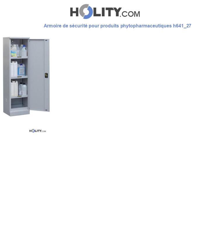 Armoire de sécurité pour produits phytopharmaceutiques h641_27