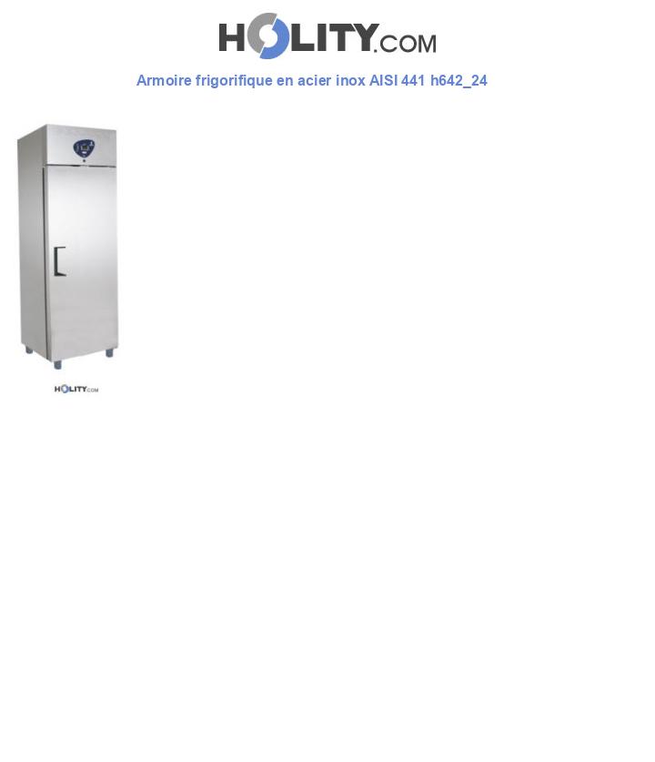 Armoire frigorifique en acier inox AISI 441 h642_24