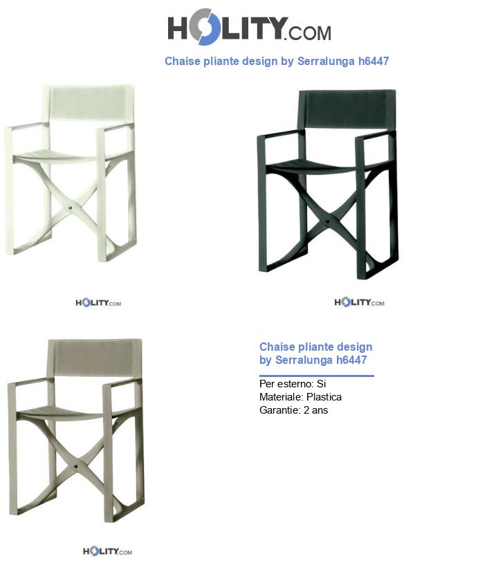 Chaise pliante design by Serralunga h6447