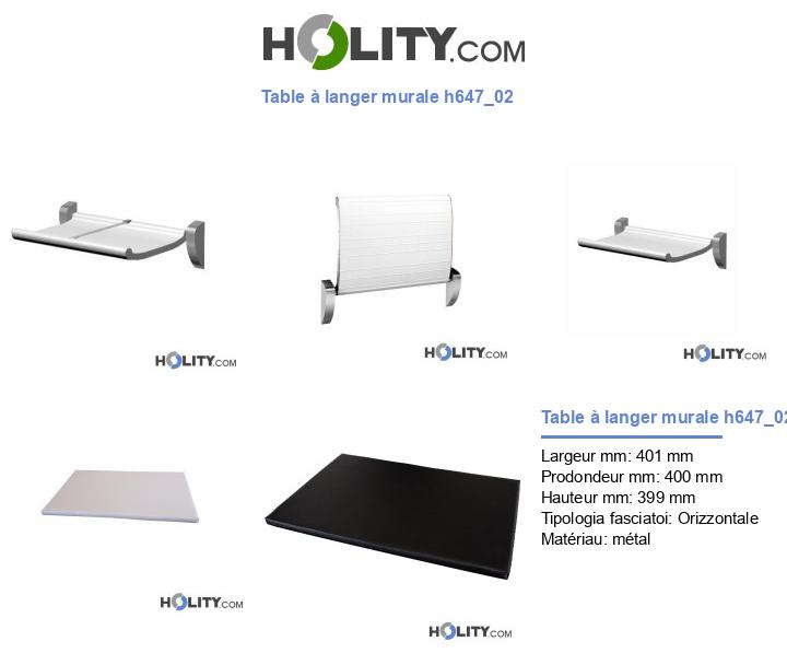 Table à langer murale h647_02