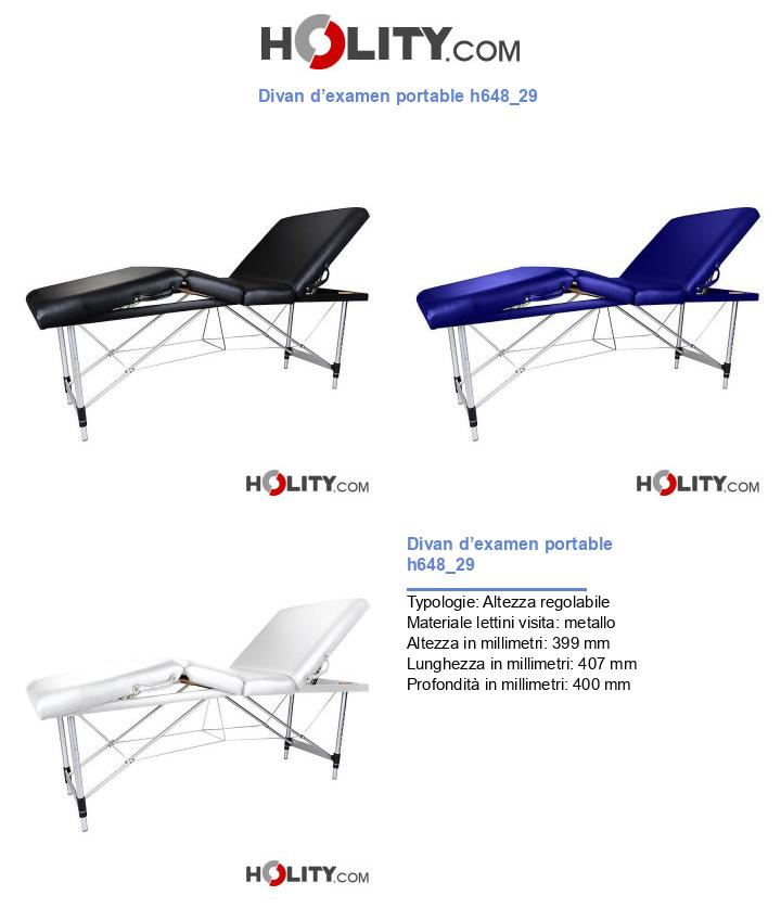 Divan d’examen portable h648_29