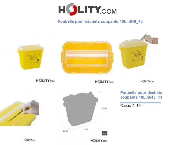 Poubelle pour déchets coupants 10L h648_43