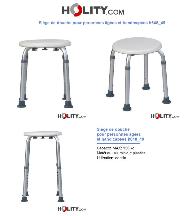 Siège de douche pour personnes âgées et handicapées h648_49