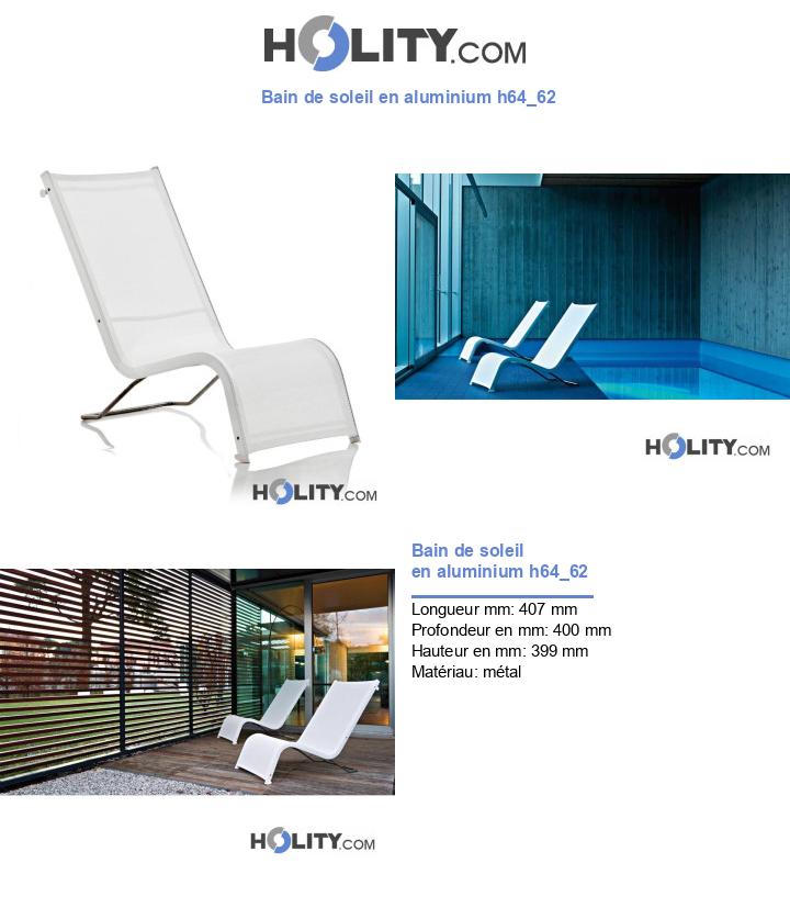 Bain de soleil en aluminium h64_62