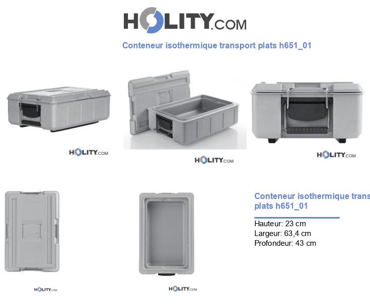 Conteneur isothermique transport plats h651_01