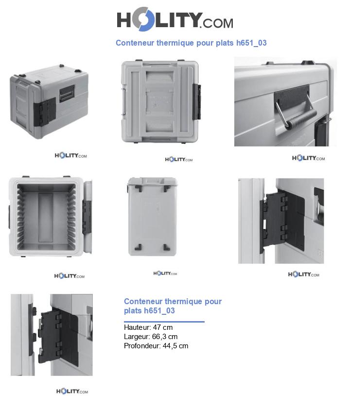 Conteneur thermique pour plats h651_03