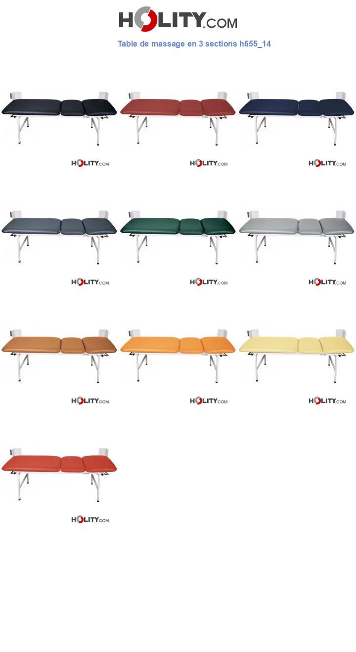 Table de massage en 3 sections h655_14