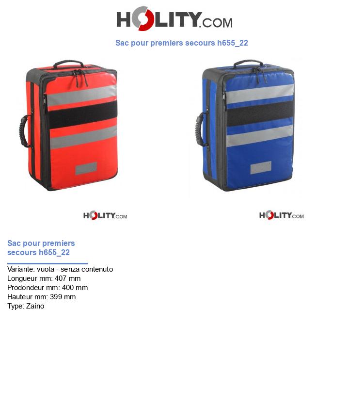 Sac pour premiers secours h655_22