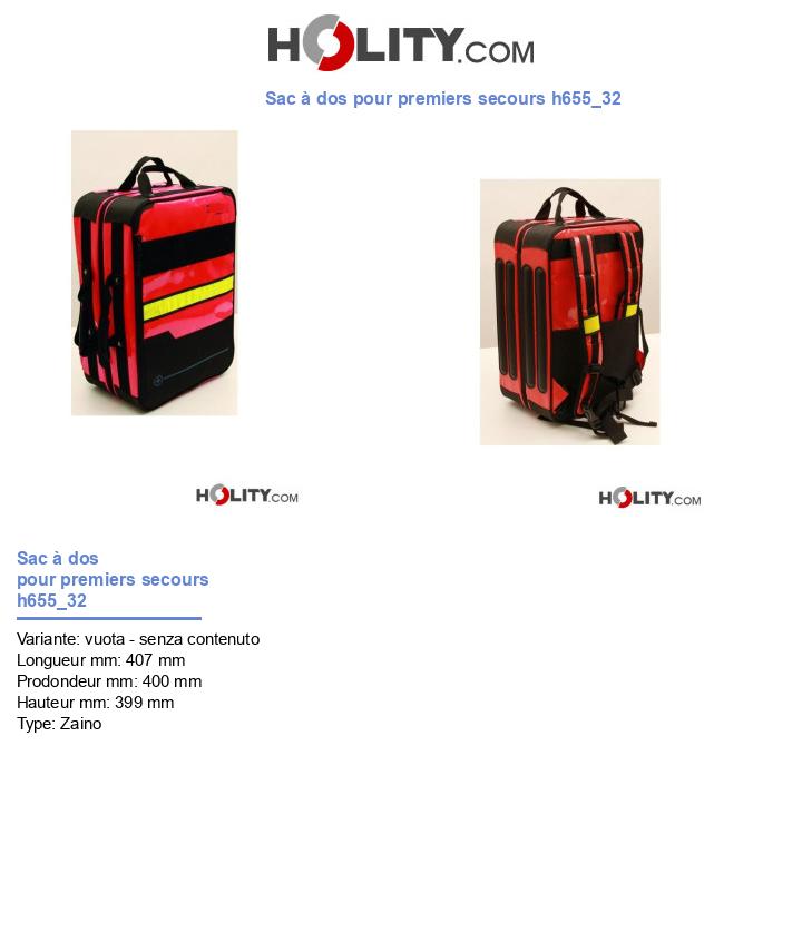 Sac à dos pour premiers secours h655_32