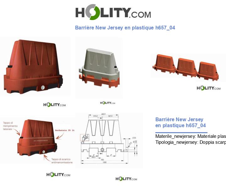 Barrière New Jersey en plastique h657_04