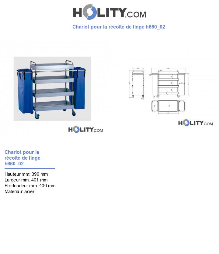 Chariot pour la récolte de linge h660_02