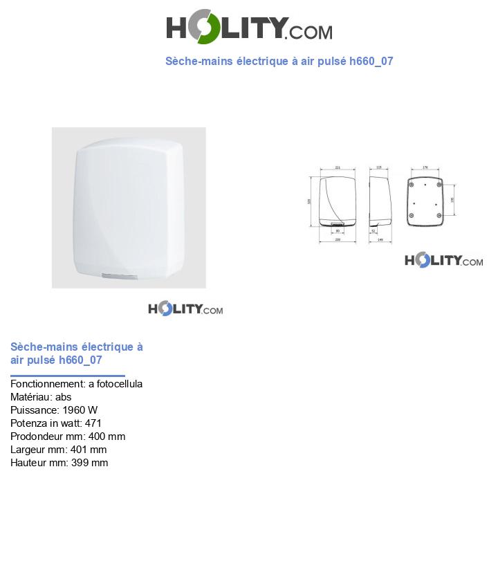 Sèche-mains électrique à air pulsé h660_07