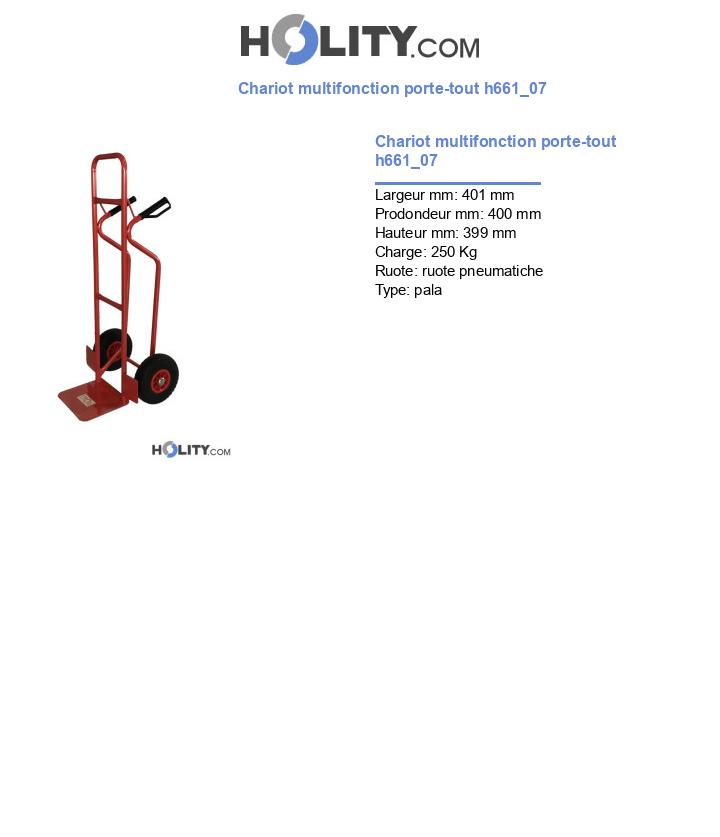 Chariot multifonction porte-tout h661_07
