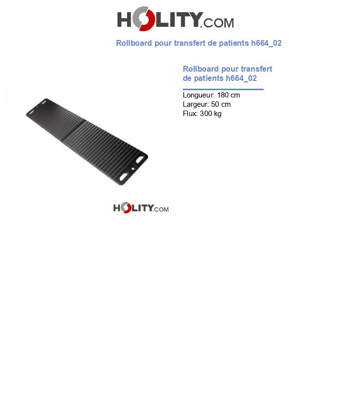 Rollboard pour transfert de patients h664_02