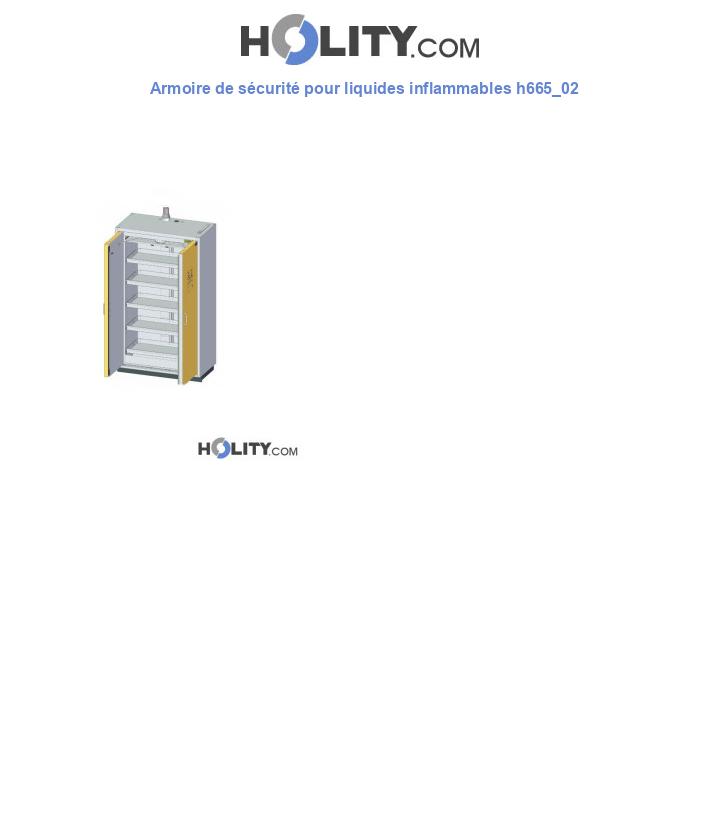 Armoire de sécurité pour liquides inflammables h665_02