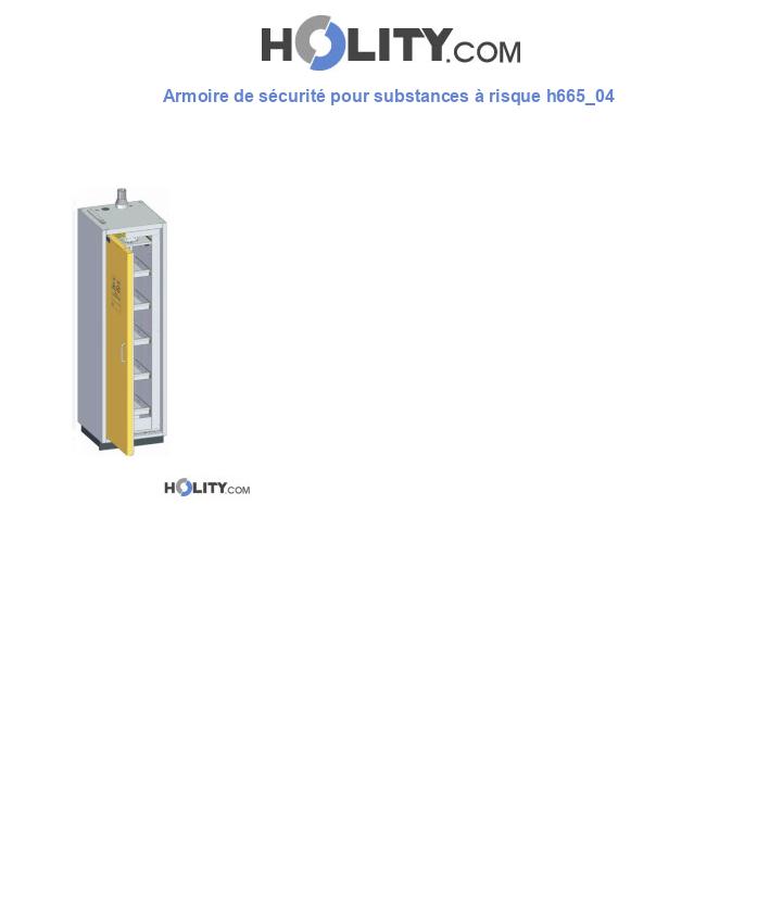 Armoire de sécurité pour substances à risque h665_04