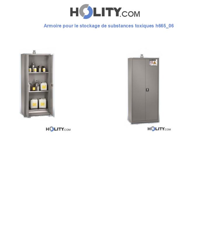 Armoire pour le stockage de substances toxiques h665_06