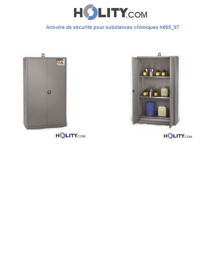Armoire de sécurité pour substances chimiques h665_07