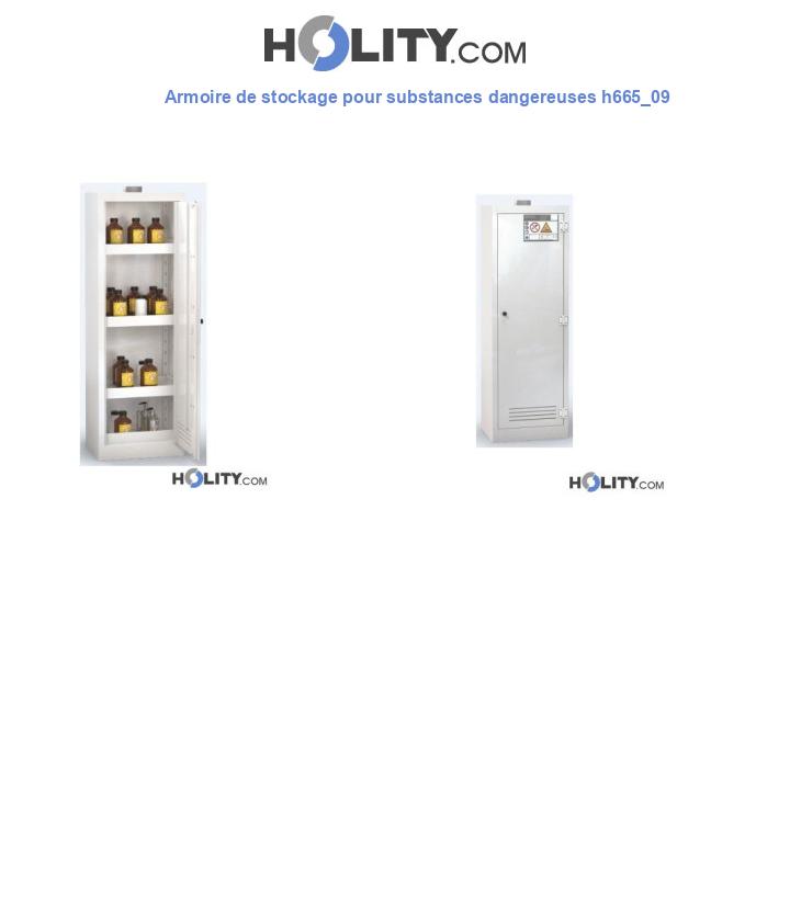 Armoire de stockage pour substances dangereuses h665_09