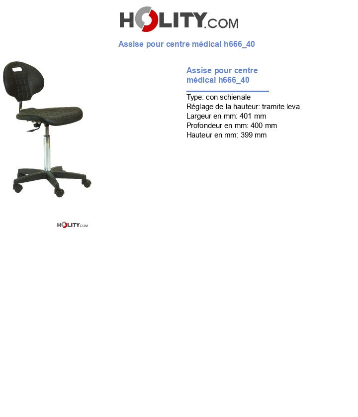 Assise pour centre médical h666_40