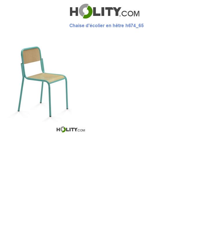 Chaise d'écolier en hêtre h674_65