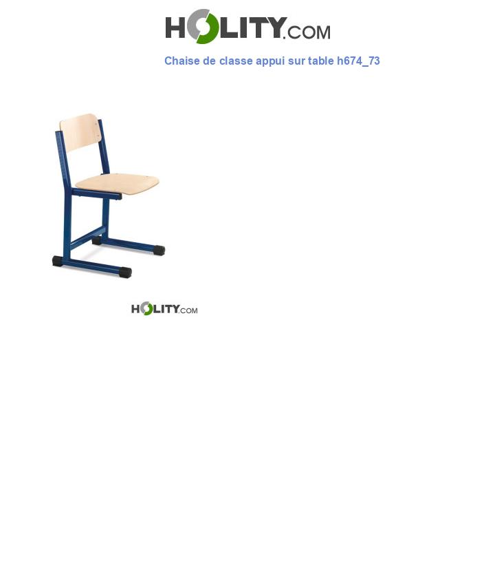 Chaise de classe appui sur table h674_73