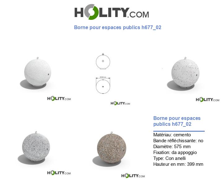 Borne pour espaces publics h677_02