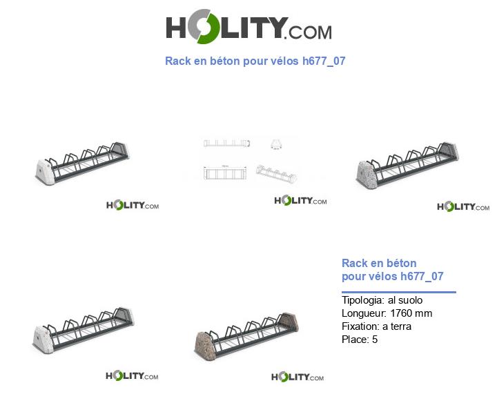 Rack en béton pour vélos h677_07