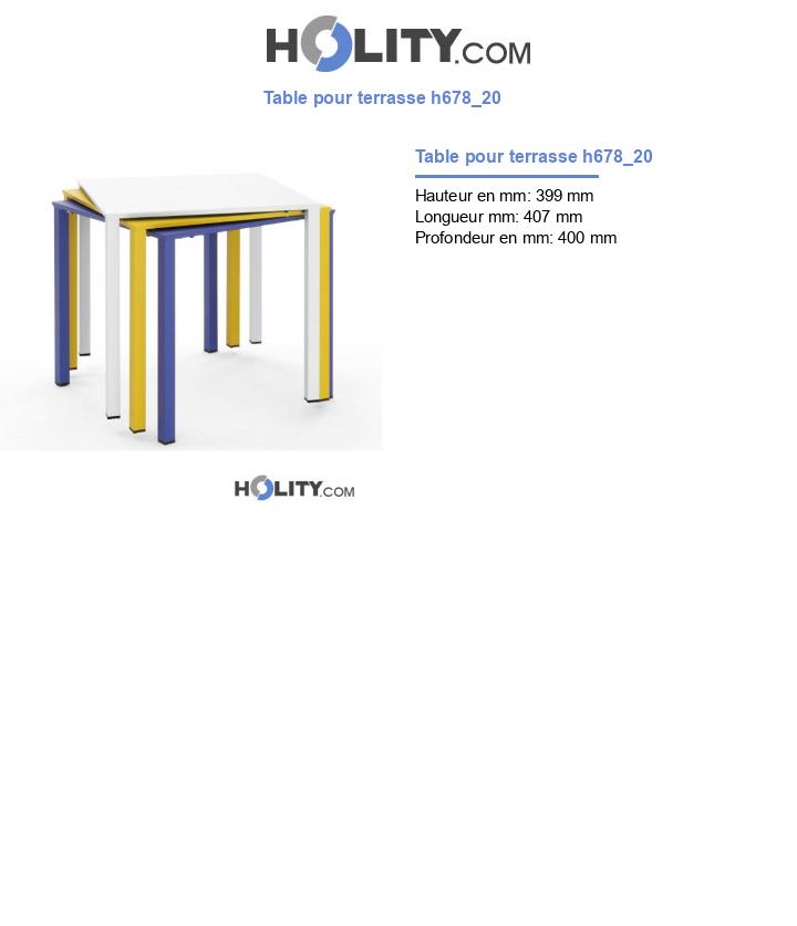 Table pour terrasse h678_20