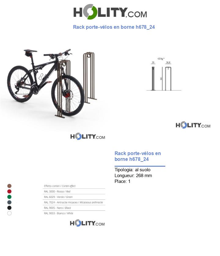 Rack porte-vélos en borne h678_24