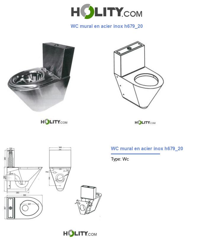 WC mural en acier inox h679_20