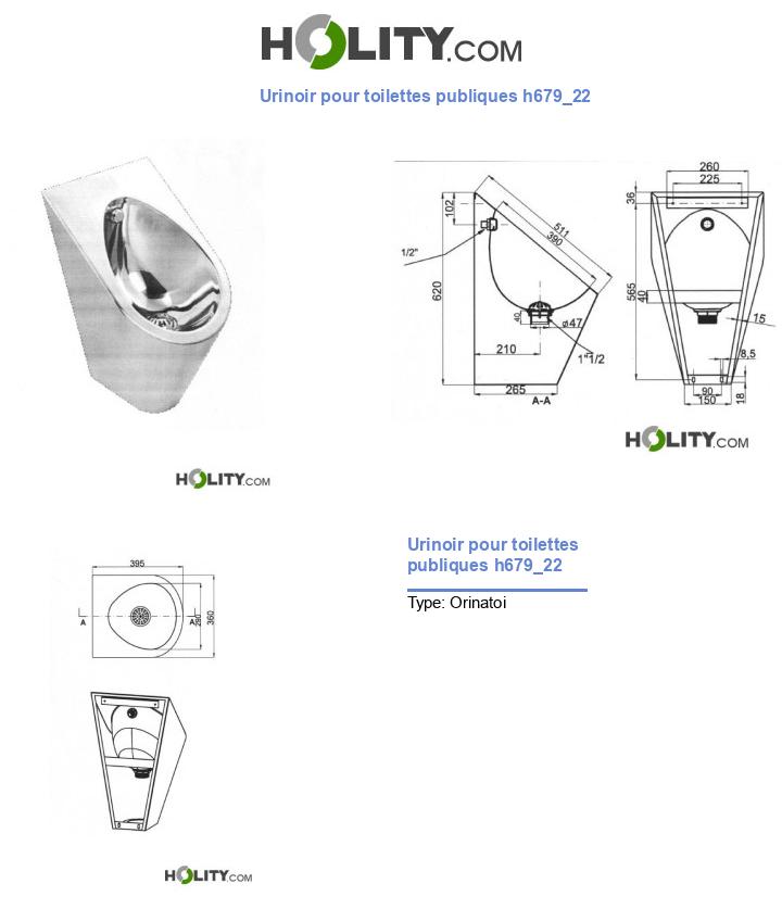 Urinoir pour toilettes publiques h679_22