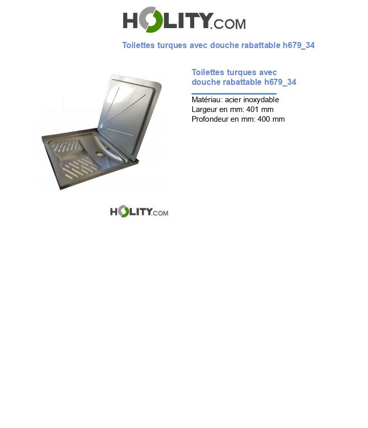 Toilettes turques avec douche rabattable h679_34