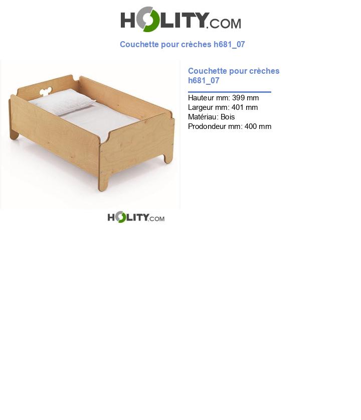 Couchette pour crèches h681_07
