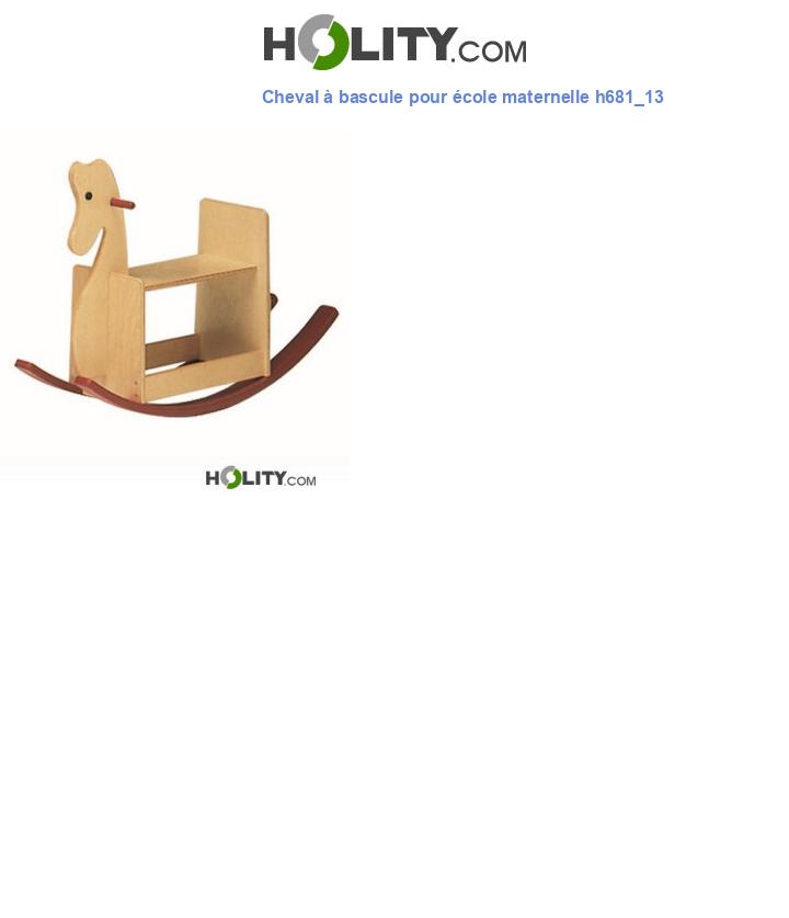 Cheval à bascule pour école maternelle h681_13