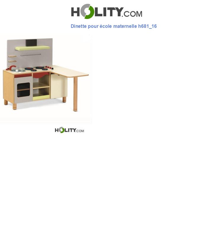 Dinette pour école maternelle h681_16