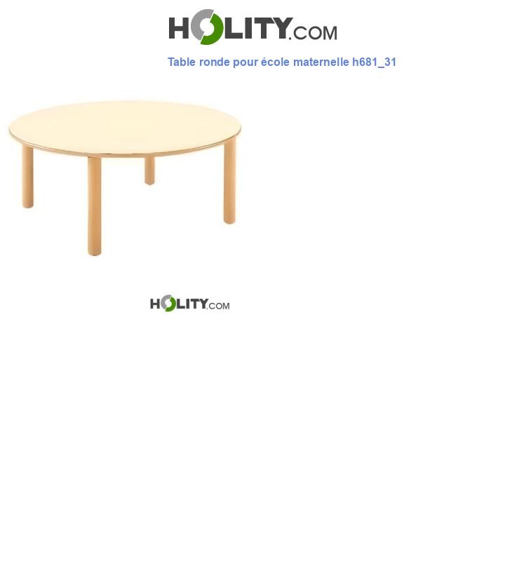 Table ronde pour école maternelle h681_31