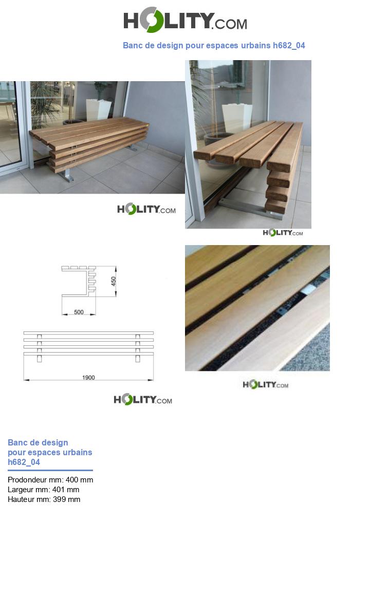 Banc de design pour espaces urbains h682_04